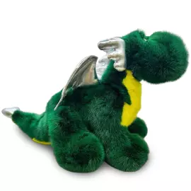 Дракон большой из меха норки, зеленый